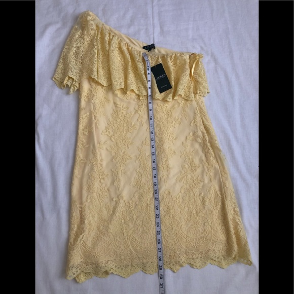 Ralph Lauren One Shoulder Laced Dress - Picture 6 of 10